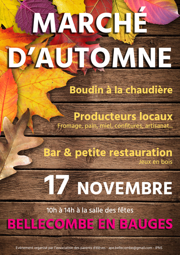 marché d'automne bellecombe
